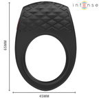 INTENSE - CLOVER VIBRATING COCK RING 10 VIBRATIONS BLACK