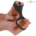 INTENSE - THEO DOUBLE SILICONE COCK RING BLACK MODEL 3