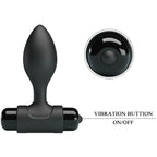 PRETTY LOVE - VIBRA BUTT 10 VIBRATIONS BLACK ANAL PLUG
