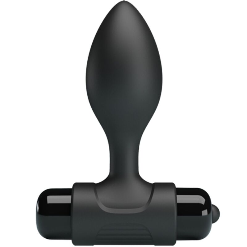 PRETTY LOVE - VIBRA BUTT 10 VIBRATIONS BLACK ANAL PLUG