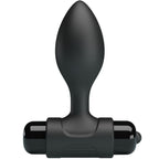 PRETTY LOVE - VIBRA BUTT 10 VIBRATIONS BLACK ANAL PLUG
