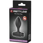 PRETTY LOVE - VIBRA BUTT 10 VIBRATIONS BLACK ANAL PLUG