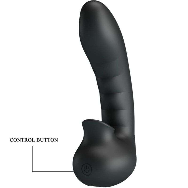 PRETTY LOVE - HOBGOBLIN VIBRATING FINGER CASE 12 VIBRATIONS + BLACK CLITORAL STIMULATOR