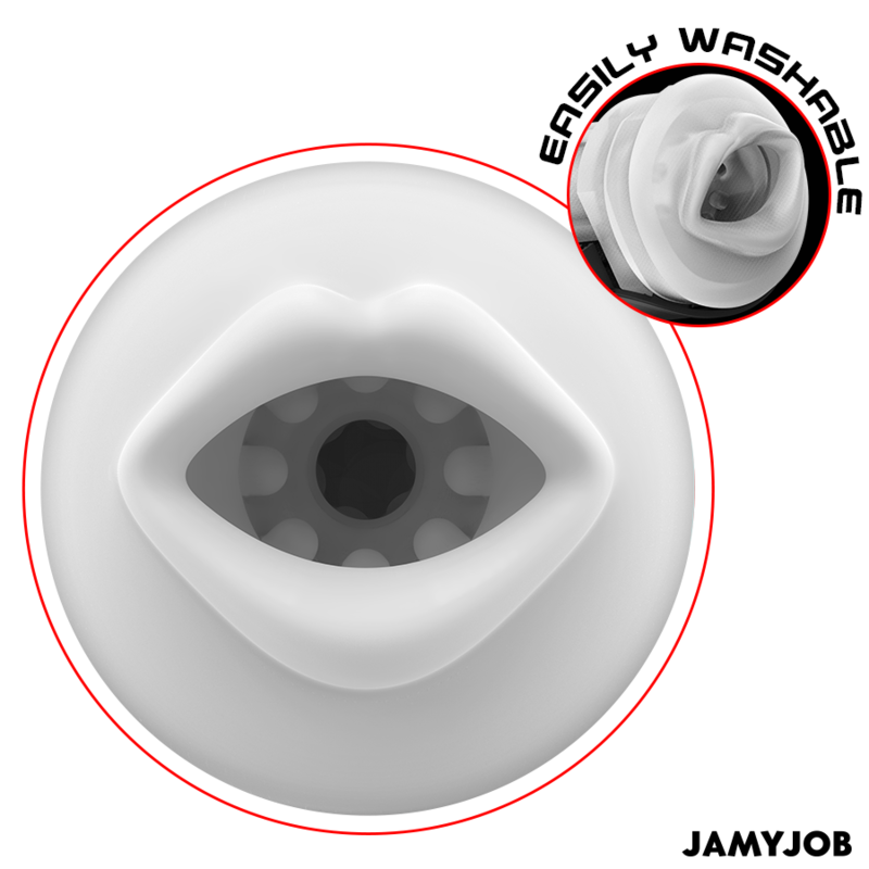 JAMYJOB - BLAZE MASTURBATORE AUTOMATICO CON 5 MODALITÀ DI ASPIRAZIONE E VIBRAZIONE