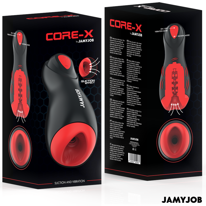 JAMYJOB - CORE-X MASTURBATEUR AUTOMATIQUE 5 MODES D'ASPIRATION ET DE VIBRATION