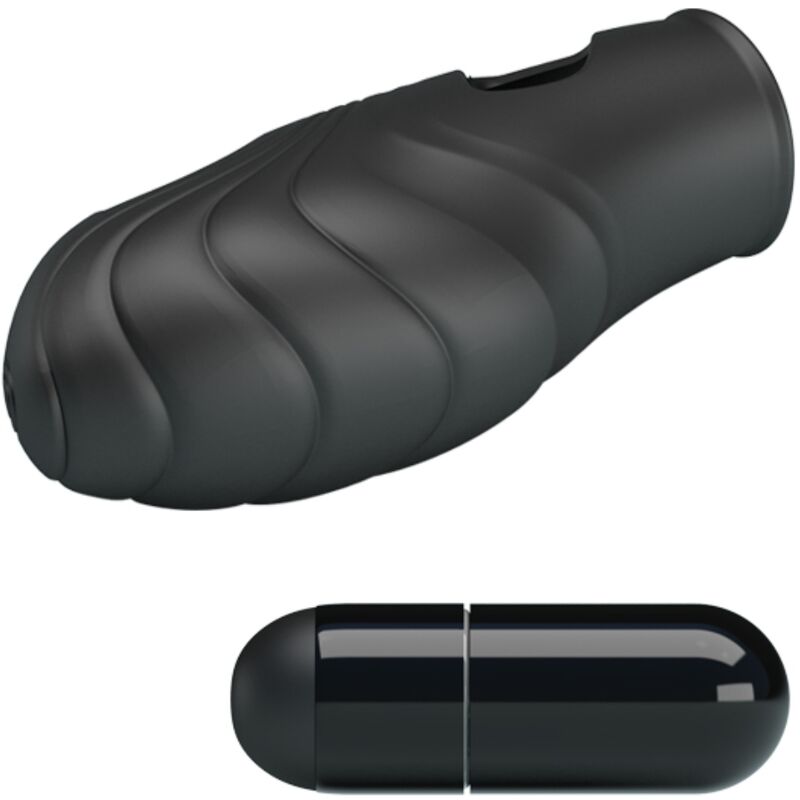PRETTY LOVE - BLACK LICH SILICONE FINGER VIBRATOR