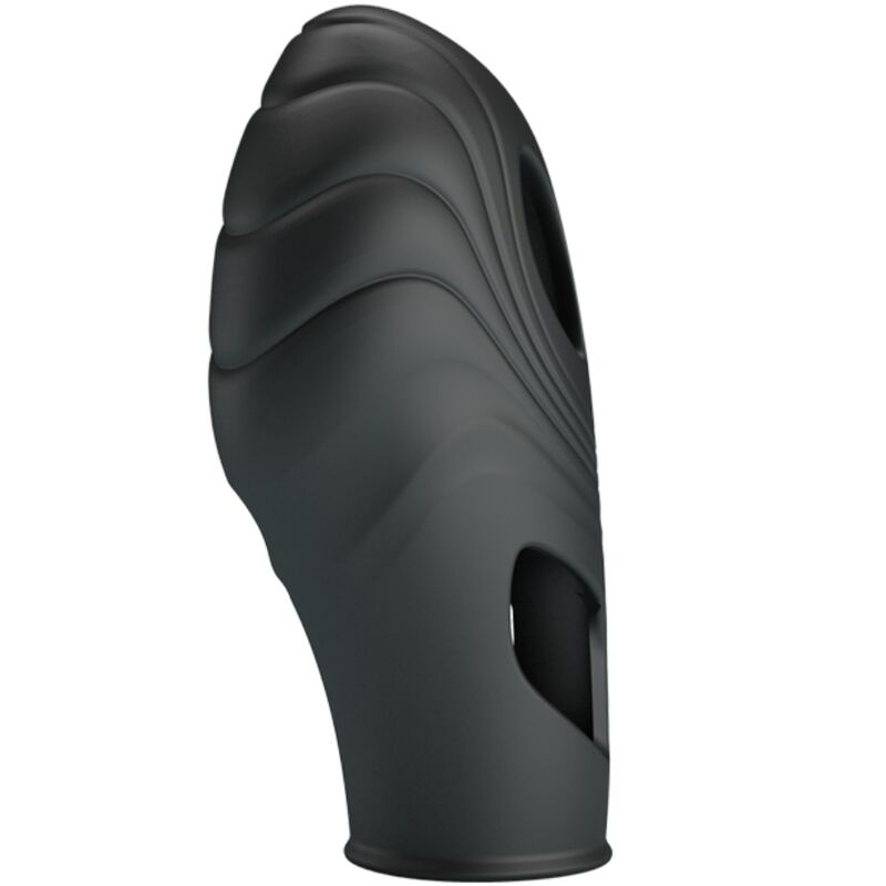 PRETTY LOVE - BLACK LICH SILICONE FINGER VIBRATOR