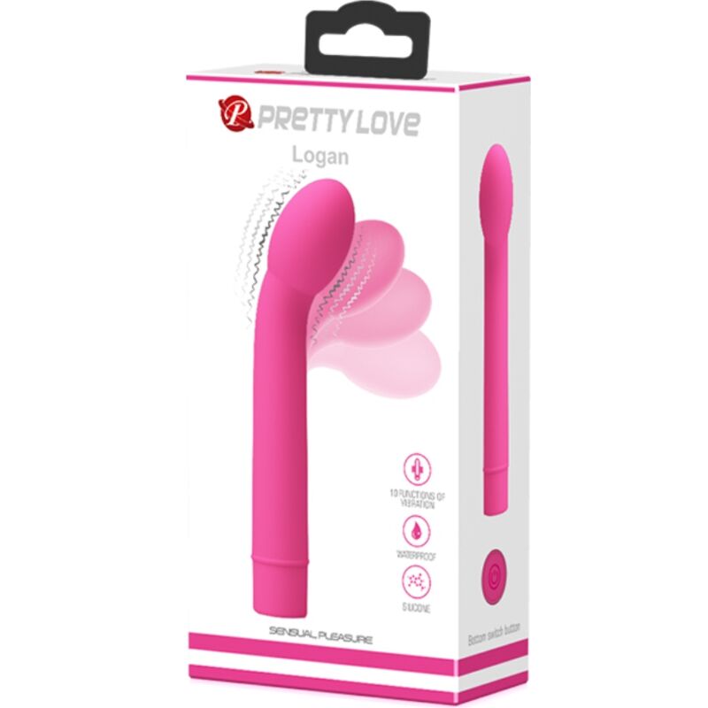 PRETTY LOVE - VIBRATEUR LOGAN POINT G 10 VIBRATIONS ROSE