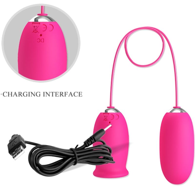 JOLI AMOUR - Œuf vibrant en forme de marguerite + languette stimulante pour le clitoris ROSE