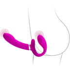 PRETTY LOVE - VALERIE VIBRATEUR À DOUBLE STRAP-ON 12 VIBRATIONS VIOLET