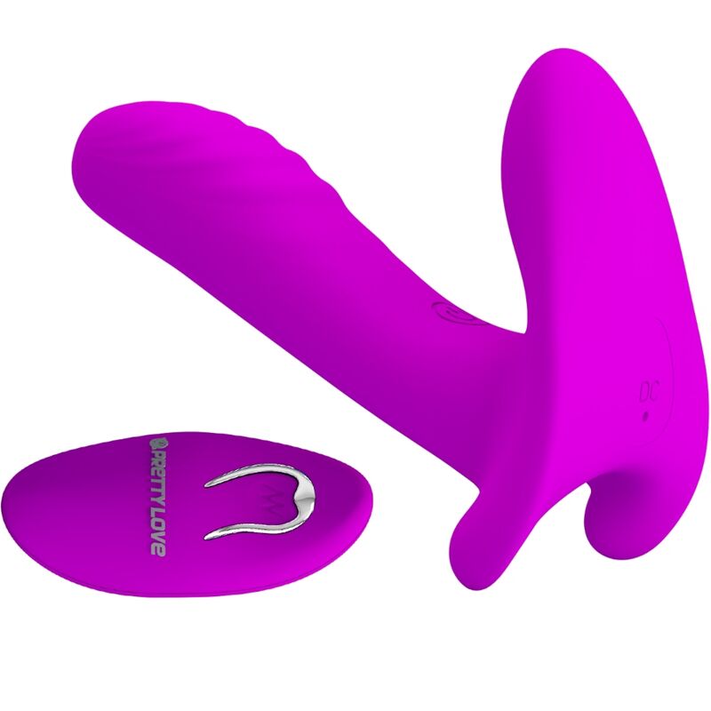 PRETTY LOVE - MASSEUR ET VIBROMASSEUR À 12 VIBRATIONS AVEC TÉLÉCOMMANDE, VIOLET