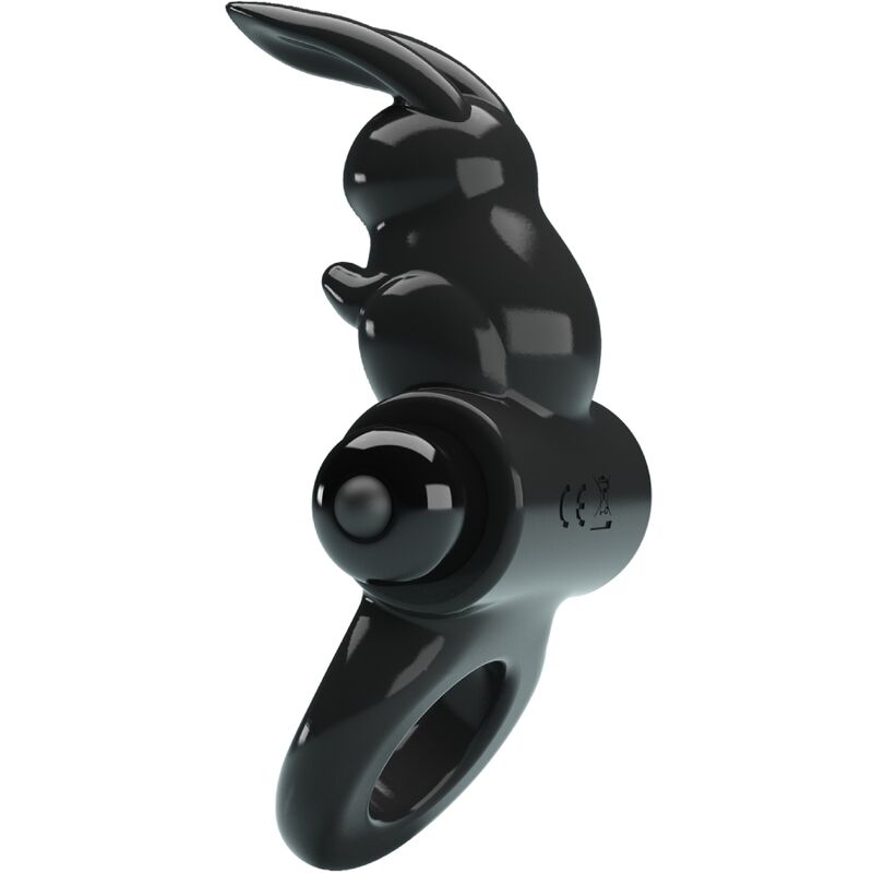 PRETTY LOVE - EXCITING 10-VIBRATION BLACK RABBIT VIBRATOR RING