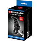 PRETTY LOVE - ANNEAU VIBRANT LAPIN NOIR À 10 VIBRATIONS EXCITANTES