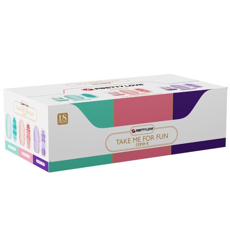 JOLI AMOUR - CUPIDON X 18 MASTURBATEURS MASCULINS TEXTURES DIFFÉRENTES