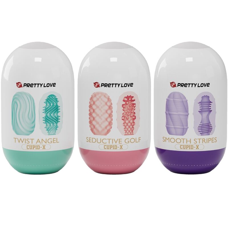 JOLI AMOUR - CUPIDON X 18 MASTURBATEURS MASCULINS TEXTURES DIFFÉRENTES