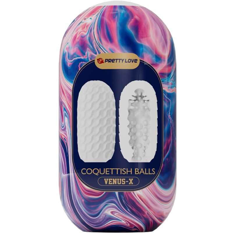 PRETTY LOVE - BALLES DE COQUETISH EN SILICONE BLANC MASTURBATEUR HOMME