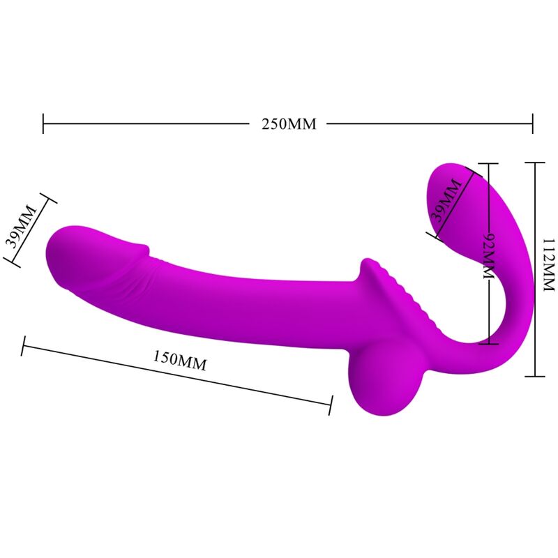 JOLI AMOUR - STIMULATEUR À DOUBLE STRAP-ON KELPIE VIOLET