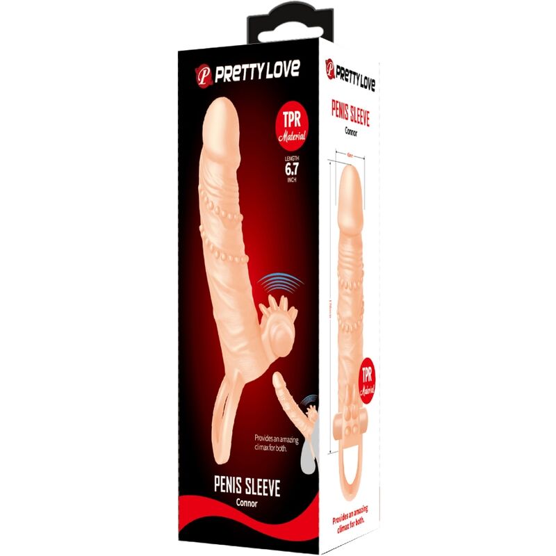 PRETTY LOVE - CONNOR PENIS SHEATH + CLITORAL STIMULATOR FLESH