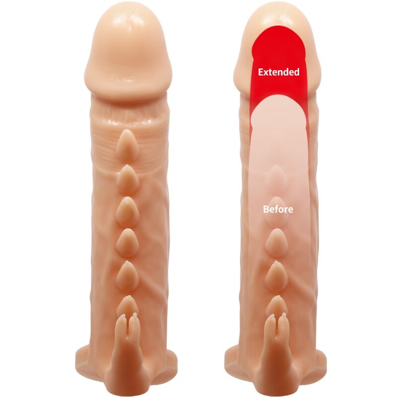 PRETTY LOVE - EMMIT PENIS SHEATH + CLITORAL STIMULATOR FLESH