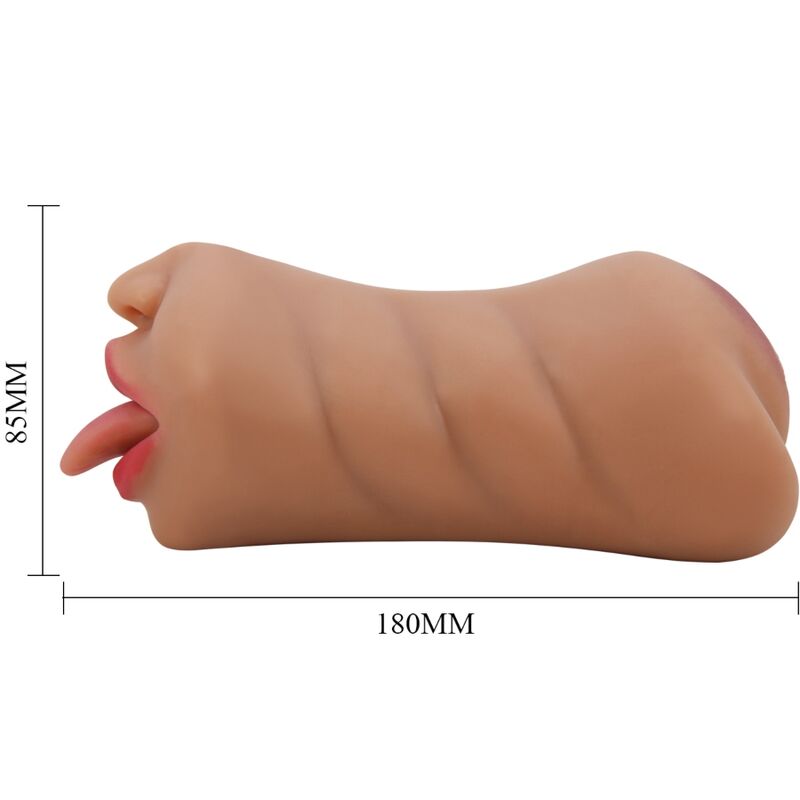 CRAZY BULL - SARAH DOUBLE MASTURBATEUR BOUCHE ET VIANDE VAGINALE