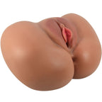 CRAZY BULL - VIBRATEUR LUNA AVEC VAGIN RÉALISTE ET COMMANDE ANALE À DISTANCE