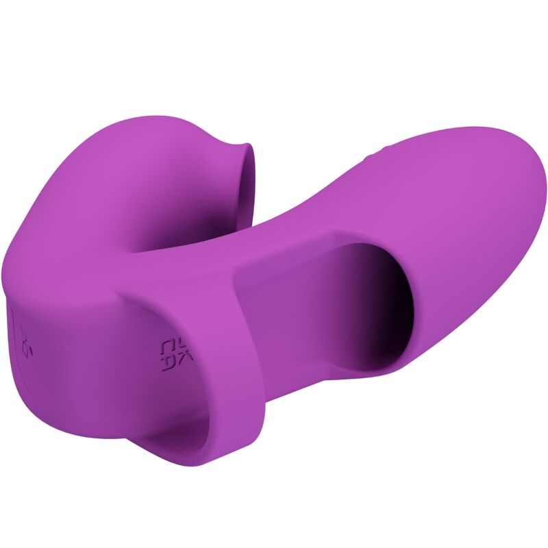 JOLI AMOUR - VIBRATEUR À DOIGTS ATHENA AVEC STIMULATEUR CLITORIAL VIOLET