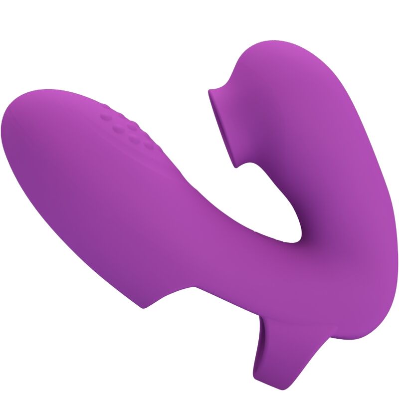 JOLI AMOUR - VIBRATEUR À DOIGTS ATHENA AVEC STIMULATEUR CLITORIAL VIOLET