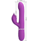 PRETTY LOVE - 4-IN-1 MULTIFUNCTIONAL VIBRATOR AND STIMULATOR, PURPLE