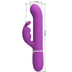 PRETTY LOVE - COALE VIBRATEUR MULTIFONCTIONNEL LAPIN VIOLET 4 EN 1