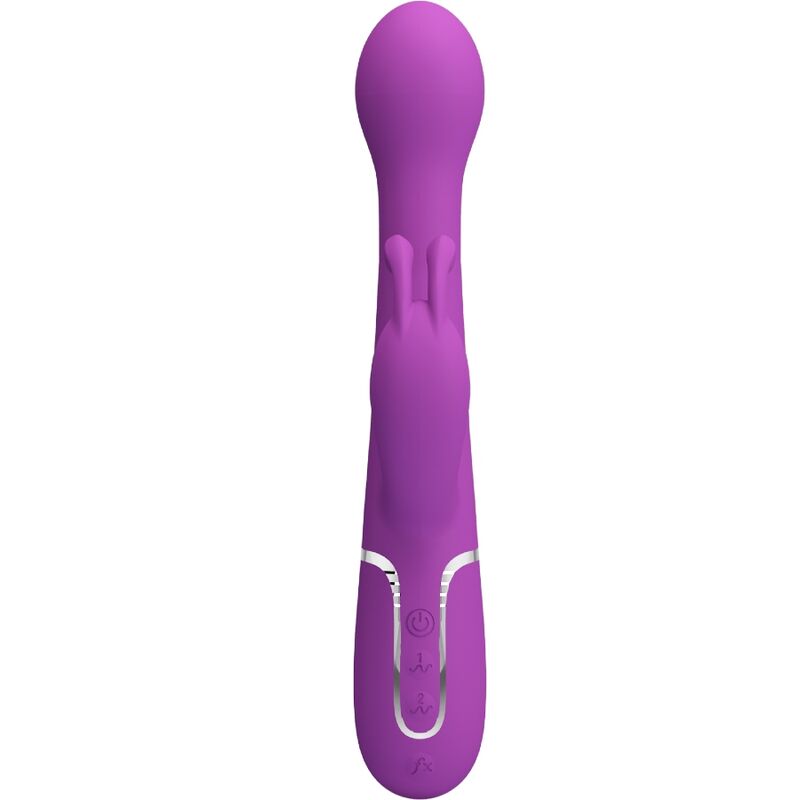 PRETTY LOVE - DEJON 3 IN 1 MULTIFUNCTIONAL PURPLE RABBIT VIBRATOR