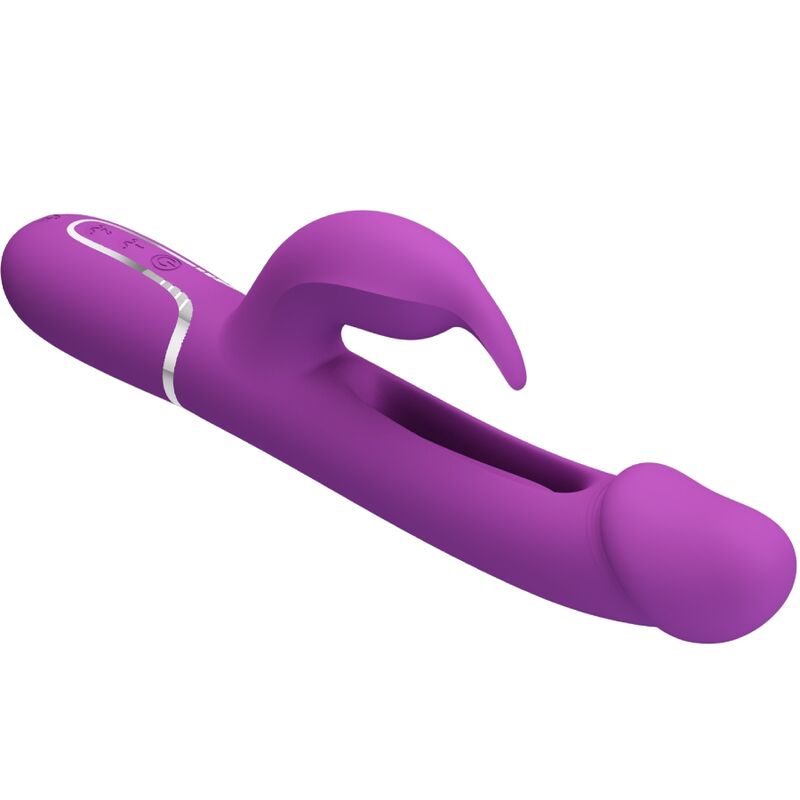 PRETTY LOVE - KAMPAS 3 IN 1 MULTIFUNCTIONAL PURPLE RABBIT VIBRATOR