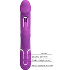 PRETTY LOVE - KAMPAS 3 IN 1 MULTIFUNCTIONAL PURPLE RABBIT VIBRATOR