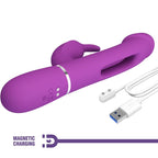 PRETTY LOVE - KAMPAS 3 IN 1 MULTIFUNCTIONAL PURPLE RABBIT VIBRATOR