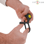INTENSE - ALEX VIBRATORE DOPPIO ANELLO PER PENE 10 VIBRAZIONI NERO