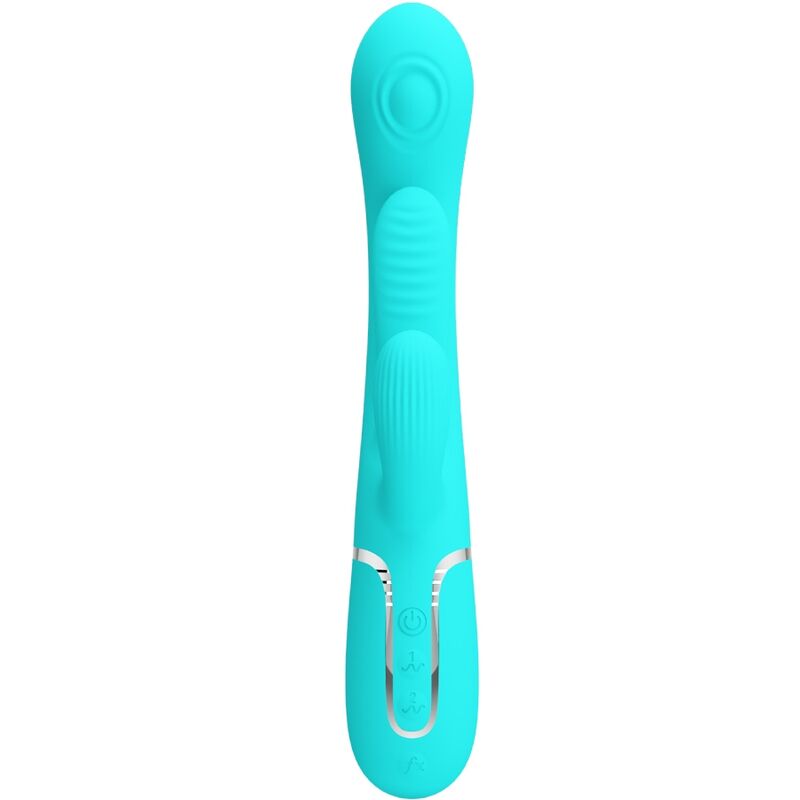 PRETTY LOVE - SHANIA TRIPLE RABBIT 3-IN-1 MULTIFUNCTIONAL VIBRATOR BLUE