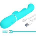 PRETTY LOVE - SHANIA TRIPLE RABBIT 3-IN-1 MULTIFUNCTIONAL VIBRATOR BLUE