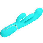 PRETTY LOVE - SHANIA TRIPLE RABBIT 3-IN-1 MULTIFUNCTIONAL VIBRATOR BLUE