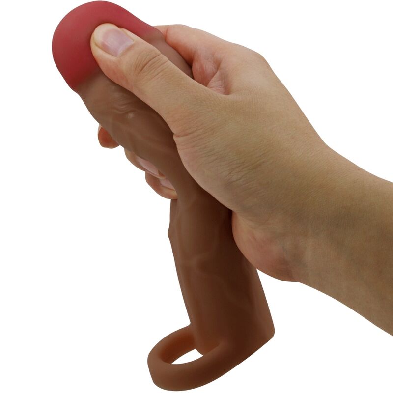 PRETTY LOVE - HANI PENIS SHEATH WITH 5 CM EXTENSION MULATTO