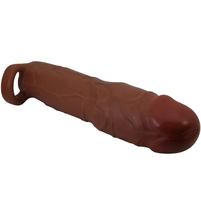 PRETTY LOVE - GERD PENIS SHEATH WITH EXTENSION 7.6 CM MULATTO