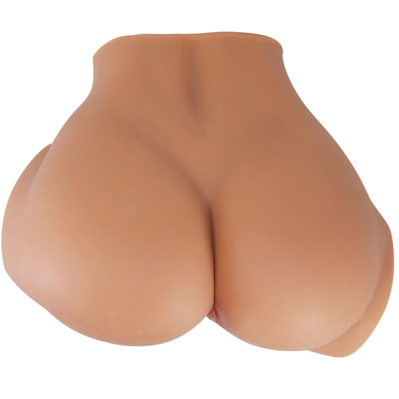 CRAZY BULL - EMILIA ASS VIBRATOR WITH REALISTIC VAGINA AND ANUS, FLESH REMOTE CONTROL