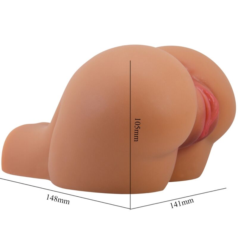 CRAZY BULL - VIBRATEUR KYLIE ASS AVEC VAGIN ET ANUS RÉALISTES ET TÉLÉCOMMANDE