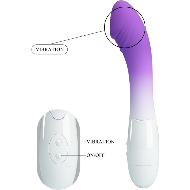 PRETTY LOVE - VIBRATEUR ÉLÉMENTAIRE POINT G 30 VIBRATIONS VIOLET