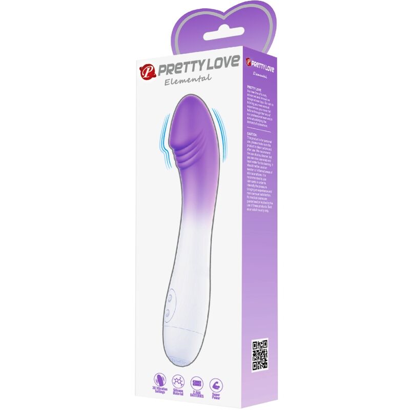 PRETTY LOVE - VIBRATEUR ÉLÉMENTAIRE POINT G 30 VIBRATIONS VIOLET