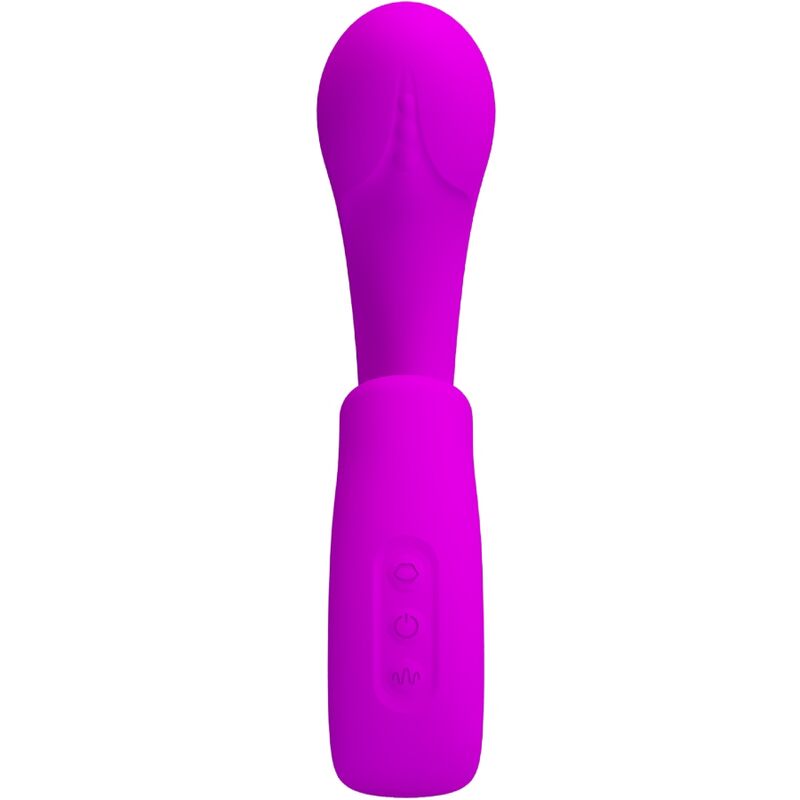 PRETTY LOVE - SIBEL VIBRATEUR POINT G + STIMULATEUR CLITORIAL 10 VIBRATIONS VIOLET