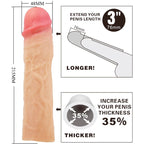 PRETTY LOVE - DEREK GUAINA PER PENE CON ESTENSIONE DA 7,6 CM FLESH