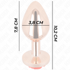 KINK - PLUG ANALE IN ORO ROSA CON ROSA ROSSA L