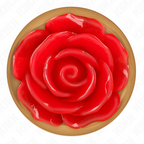 KINK - ROSE GOLD BUTT PLUG WITH RED ROSE M