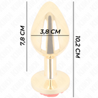 KINK - PLUG ANALE ORO ROSA ROSSO TAGLIA L