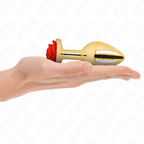KINK - PLUG ANALE ORO ROSA ROSSO TAGLIA L