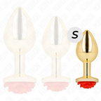 KINK - ROSE GOLD RED BUTTER PLUG SIZE S